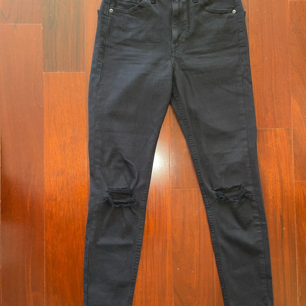 Black Topshop Jamie Jeans